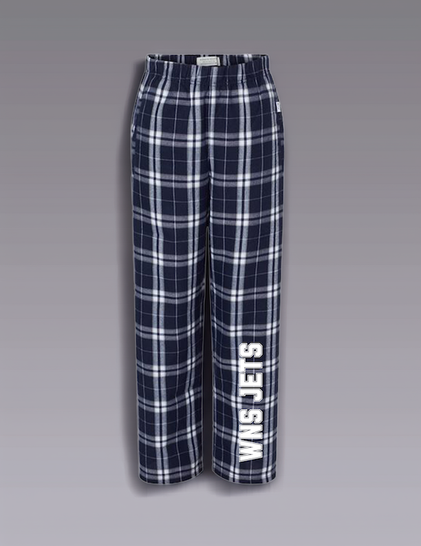 WNS Jets Blue Flannel Pajamas (Youth)