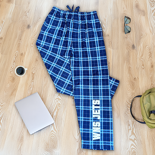WNS Jets Blue Flannel Pajamas